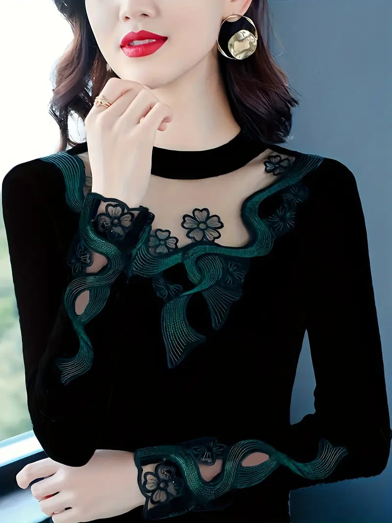 vintage】FENDI / FF logo rhinestone turtle neck knit top